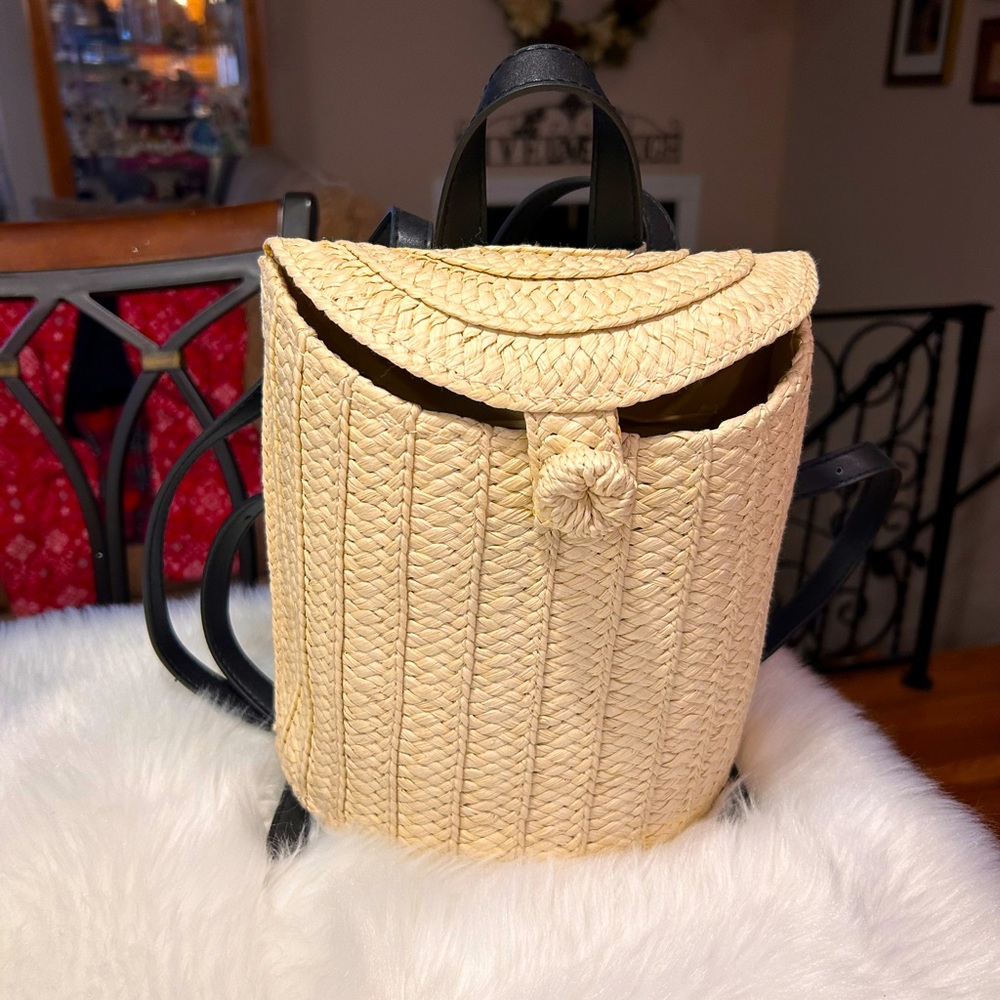 Target A New Day Straw Backpack NWT